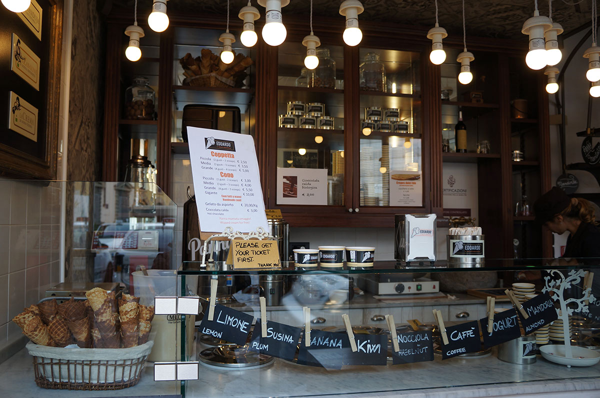 フィレンツェのジェラート屋さん、エドアルド