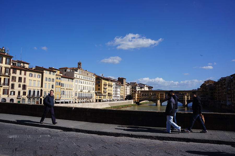 フィレンツェのアルノ河